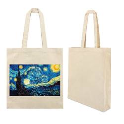 My Custom Style Shopper Tasche aus Baumwolle Canvas 280 g. #Arte-Nacht Van Gogh# 37 x 45 x 10 cm. von My Custom Style