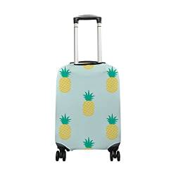Gepäckabdeckung Ananas, passend für 45,7 - 81,3 cm Koffer, Reisegepäck, Spandex-Schutz, multi, Small Cover(Fits 18-20 inch luggage) von My Daily