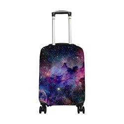 Gepäckabdeckung für Galaxie, bunter Nebel, passend für 45,7-81,3 cm Koffer, Reisegepäck, Spandex-Schutz, multi, Large Cover(Fits 26-28 inch luggage) von My Daily