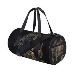 Gym Sporttasche Halbmond Sonne Mandala Reisetasche Seesack für Damen und Herren von My Daily