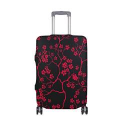 My Daily Cherry Blossoms Gepäckabdeckung mit Blumenmuster, passend für 45,7-81,3 cm große Koffer, Spandex-Reiseschutz, Mehrfarbig, Small Cover(Fits 18-20 inch luggage) von My Daily