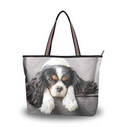 My Daily Damen Schultertasche Cavalier King Charles Spaniel Hund Handtasche, (multi), Large von My Daily