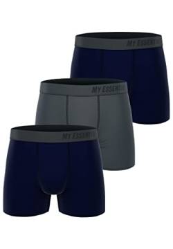 My Essential Clothing Basic Boxershorts Cotton Bio Herren Shorts Unterwäsche MYE1BCX3 3erPack, Farbe:Navy, Bekleidungsgröße:XL von My Essential Clothing