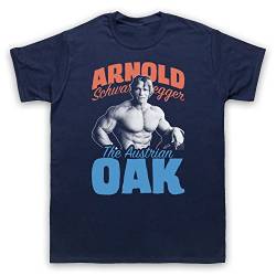 My Icon Art & Clothing Arnie The Austrian Oak Bodybuilder Legend Herren T-Shirt, Ultramarinblau, 2XL von My Icon Art & Clothing