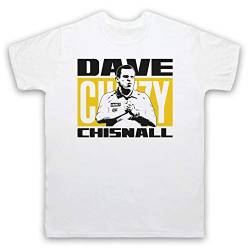 My Icon Art & Clothing Dave Chisnall Darts Tribute English Player Herren T-Shirt, Weiß, Small von My Icon Art & Clothing
