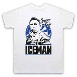 My Icon Art & Clothing Gerwyn Price The Iceman Darts Tribute Welsh Player Herren T-Shirt, Weiß, XL von My Icon Art & Clothing