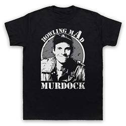 My Icon Art & Clothing Howling Mad Murdock Team Action TV Herren T-Shirt, Schwarz, Medium von My Icon Art & Clothing