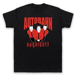 My Icon Art & Clothing Lebowski Autobahn Nagelbett Comedy Film Herren T-Shirt, Schwarz, 2XL von My Icon Art & Clothing