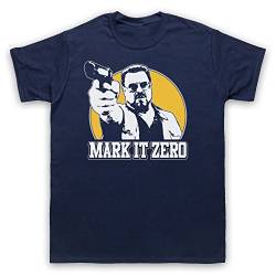 My Icon Art & Clothing Lebowski Walter Mark It Zero Comedy Film Herren T-Shirt, Ultramarinblau, Small von My Icon Art & Clothing