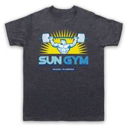 My Icon Art & Clothing Pain Gain Sun Gym Bodybuilding Logo Film Herren T-Shirt, Jahrgang Schiefer, Small von My Icon Art & Clothing