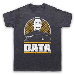 My Icon Art & Clothing Trek Commander Data Tribute Herren T-Shirt, Jahrgang Schiefer, Large von My Icon Art & Clothing