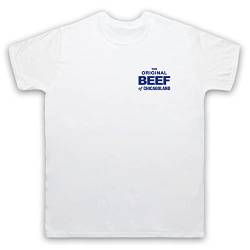 The Bear Original Beef of Chicagoland Staff Uniform Herren T-Shirt, Weiß, XL von My Icon Art & Clothing