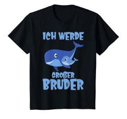 Kinder Wal mit Baby im Meer Ich werde bald großer Bruder T-Shirt von My Little Heroes Geschwister und Geburtstags Shop