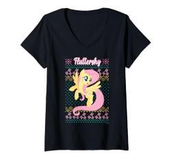 My Little Pony Fluttershy Christmas Ugly Sweater T-Shirt mit V-Ausschnitt von My Little Pony