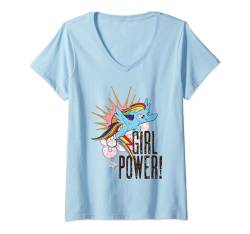 My Little Pony Girl Power with Rainbow Dash T-Shirt mit V-Ausschnitt von My Little Pony