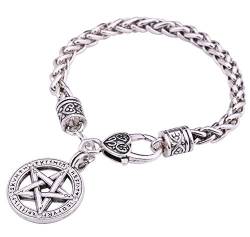 My Shape Supernatural Pentagramm Weizen-Armband Geschenke Schmuck für Damen und Herren, Metall, 7 8 inch, Metall von My Shape