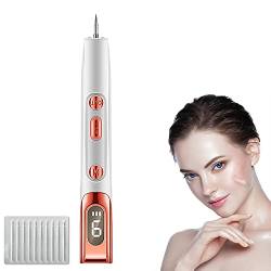 Maulwurf Entferner Stift Elektrisch Wiederaufladbar Hautmarken Entferner Kit mit 9 Stärkestufen und Blauem Licht, für Warzen, Nävus, Altersflecken, Kleine Tätowierungen und Sommersprossen von My's beauty