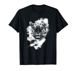 Cooler Tiger mit Weißen Wolken T-Shirt von MyAnimal - Your Favourite Animal Wear