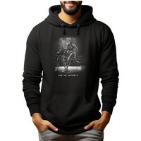 MyDesign24 Hoodie Herren Kapuzen Sweatshirt - 2 Boxer Kampf gegen sich selbst Kapuzenpulli mit Aufdruck, i352 von MyDesign24