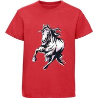 MyDesign24 Print-Shirt bedrucktes Pferde T-Shirt Baumwollshirt mit Aufdruck, i168 von MyDesign24