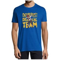 MyDesign24 T-Shirt Herren Fun Print Shirt - Oktoberfest T-Shirt Drinking Team Baumwollshirt mit Aufdruck Regular Fit, i305 von MyDesign24
