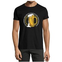 MyDesign24 T-Shirt Herren Fun Print Shirt - Oktoberfest Trinkshirt Mass Bier mit Spruch Baumwollshirt mit Aufdruck Regular Fit, i311 von MyDesign24