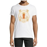 MyDesign24 T-Shirt Herren Fun Print Shirt - Trinkshirt Bierglas mit German for a Day Baumwollshirt mit Aufdruck Regular Fit, i314 von MyDesign24