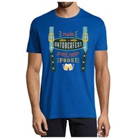 MyDesign24 T-Shirt Herren Fun Shirt - Trinkshirt Oktoberfest T-Shirt Hosenträger Print Baumwollshirt mit Aufdruck Regular Fit, i317 von MyDesign24