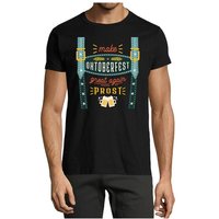 MyDesign24 T-Shirt Herren Fun Shirt - Trinkshirt Oktoberfest T-Shirt Hosenträger Print Baumwollshirt mit Aufdruck Regular Fit, i317 von MyDesign24