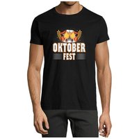 MyDesign24 T-Shirt Herren Party Shirt - Oktoberfest T-Shirt Baumwollshirt mit Aufdruck Regular Fit, i327 von MyDesign24