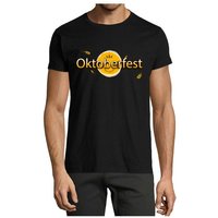 MyDesign24 T-Shirt Herren Party Shirt - Trinkshirt Oktoberfest T-Shirt Bier Festival Baumwollshirt mit Aufdruck Regular Fit, i325 von MyDesign24