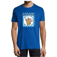 MyDesign24 T-Shirt Herren Print Shirt - Trinkshirt Bierglas Oktoberfest T-Shirt Baumwollshirt mit Aufdruck Regular Fit, i319 von MyDesign24