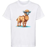 MyDesign24 T-Shirt Kinder Wildtier Print Shirt bedruckt - Baby Kamel Baumwollshirt mit Aufdruck, i261 von MyDesign24