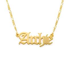 MYKA Gothic Namenskette (750er Gold Vermeil) von MyNameNecklace