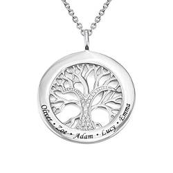 MyNameNecklace MYKA Personalisierte Halskette mit Kettengliedern und Namen aus Sterling Silber 925 / Vergoldet - Schmuck Geschenk für Damen - Mutter - Freundin (925er Sterling Silber) von MyNameNecklace