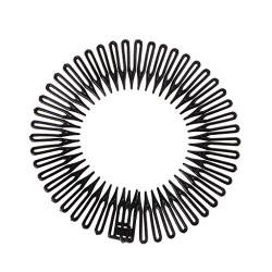 Mya 5 Stück/Packung Kunststoff-Haarkamm, voller Kreis, Stretch, flexible Zähne, Stirnband, Haarspange von Mya
