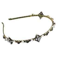 Mya Damen-Haarband mit Perlen und Strasssteinen, elegantes Haarband, Stoffband, Kleidungszubehör, Party, Hochzeit, Reisen von Mya