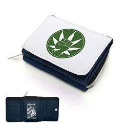 Mygoodprice Cannabis Fist Geldbörse mit Klappe, Jean, one size von Mygoodprice