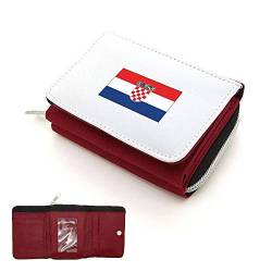 Mygoodprice Geldbörse, Brieftasche, Motiv: Flagge Kroatien, rot, Einheitsgröße von Mygoodprice