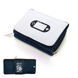 Mygoodprice Geldbörse mit Klappdeckel für Geldkonsolen, Videospiel, Jean, one size, 2 Falten von Mygoodprice