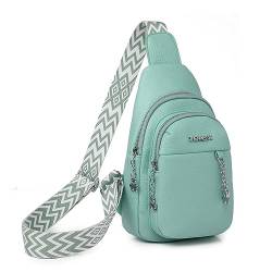 Myhozee Crossbody Bag Damen Sling Bag Brusttasche Damen Casual Daypack mit Verstellbarem Schultergurt für Reisen Outdoorsport Einkaufen von Myhozee