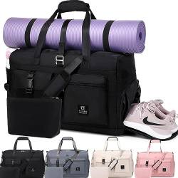 Sporttasche Damen Reisetasche Weekender Bag - Myhozee Handgepäck Tasche Gym Duffel Bag mit Kulturtasche, Schuhfach & Nassfach, Schwimmtasche Yogatasche Kliniktasche für Reise Fitness Yoga von Myhozee