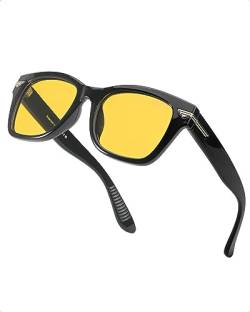 MYAIUR Damen Nachtsicht polarisierte Anti-Glare UV400 Fahrbr Coole Nachtsichtbrille für Blendreduzierung von Myiaur
