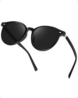 Myiaur Damen Sonnenbrille Vintage Runde Sonnenbrille UV400 Schutz Klassisches Brille für Angeln Reisen von Myiaur