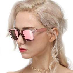 Myiaur Fashion Sonnenbrillen für Damen Polarized Driving Anti Glare UV-Schutz Stilvolles Design (Linsenhöhe 42mm/Rosa) von Myiaur