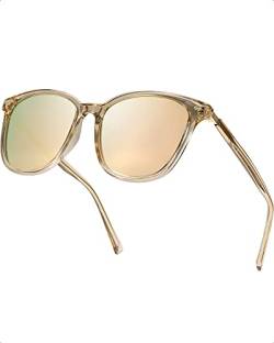 Myiaur Polarisierte Sonnenbrillen Damen Groß, UV400 Schutz Brille Verspiegelte Klassische Sonnenbrille von Myiaur