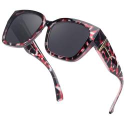 Myiaur Polarisierte Überzieh Sonnenbrille Damen UV-Schutz Überbrille Sonnenbrille für brillenträger Brille von Myiaur