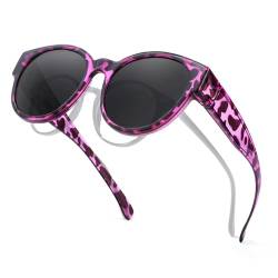 Myiaur Polarisierte Überzieh Sonnenbrille Damen UV-Schutz Überbrille Sonnenbrille für brillenträger von Myiaur
