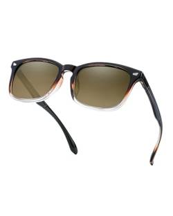 Myiaur Sonnenbrille Damen Polarisiert Vintage Quadratisch - Klassischer 80er Jahre Stil UV400 Schutz Trendy Modische Herren Sonnenbrillen 𝟐𝟎𝟐𝟑 𝐍𝐞𝐮 von Myiaur