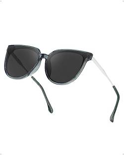 Myiaur Sonnenbrille Damen Rund - Vintage Designer Sonnenbrille, UV400 Schutz, Nylon Gläser - 𝑻𝒓𝒆𝒏𝒅𝒚 𝑭𝒂𝒔𝒉𝒊𝒐𝒏 𝑩𝒓𝒊𝒍𝒍𝒆 (Nicht-polarisierte) von Myiaur